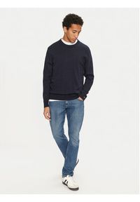 Pepe Jeans Sweter New Andre PM702469 Granatowy Regular Fit. Kolor: niebieski. Materiał: bawełna