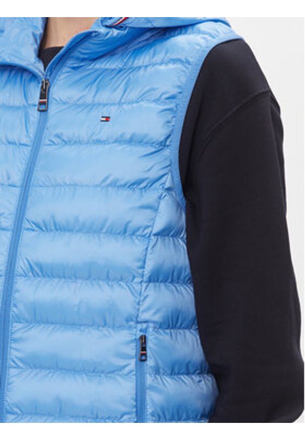 TOMMY HILFIGER - Tommy Hilfiger Bezrękawnik Global Stripe WW0WW40779 Niebieski Regular Fit. Kolor: niebieski. Materiał: syntetyk. Długość rękawa: bez rękawów