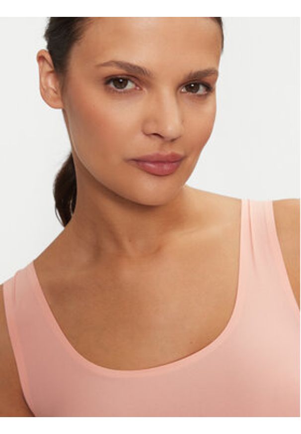 Chantelle Top Soft Stretch C26460 Pomarańczowy Regular Fit. Kolor: pomarańczowy. Materiał: syntetyk