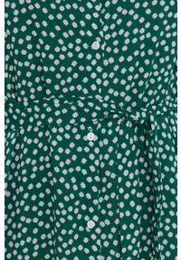 Answear Lab Sukienka kolor zielony maxi prosta. Okazja: na co dzień. Kolor: zielony. Materiał: tkanina. Długość rękawa: długi rękaw. Typ sukienki: proste. Styl: wakacyjny. Długość: maxi #2