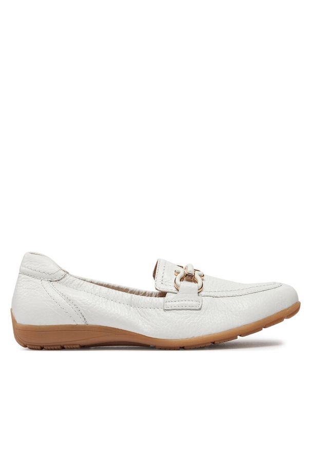 Loafersy Caprice. Kolor: biały