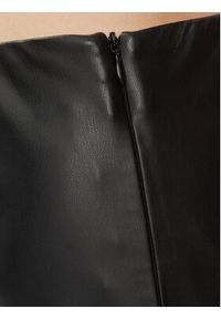 Bruuns Bazaar Spodnie z imitacji skóry Christa BBW3601 Czarny Slim Fit. Kolor: czarny. Materiał: skóra #4