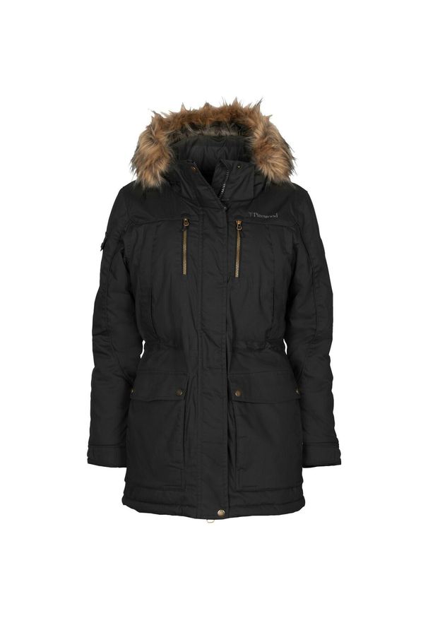 PINEWOOD - Kurtka puchowa damska Pinewood Finnveden Winter Parka. Kolor: czarny. Materiał: puch. Sport: turystyka piesza