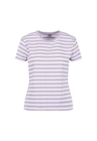 Damska koszulka w regularne paski Urban Classics. Kolor: biały. Materiał: bawełna. Wzór: paski #1