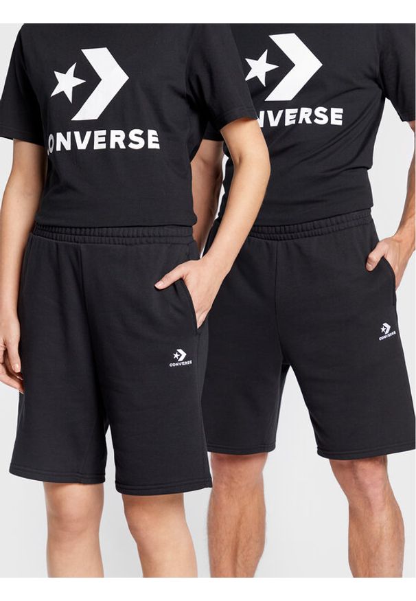Converse T-Shirt Unisex Star Chevron 10024067-A01 Czarny Regular Fit. Kolor: czarny. Materiał: bawełna