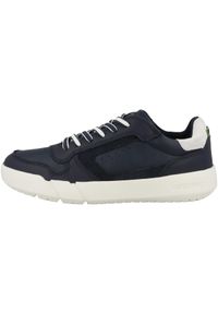 Geox - Buty GEOX J HYROO BOY A Niebieski. Kolor: niebieski. Materiał: tkanina, skóra. Sport: turystyka piesza