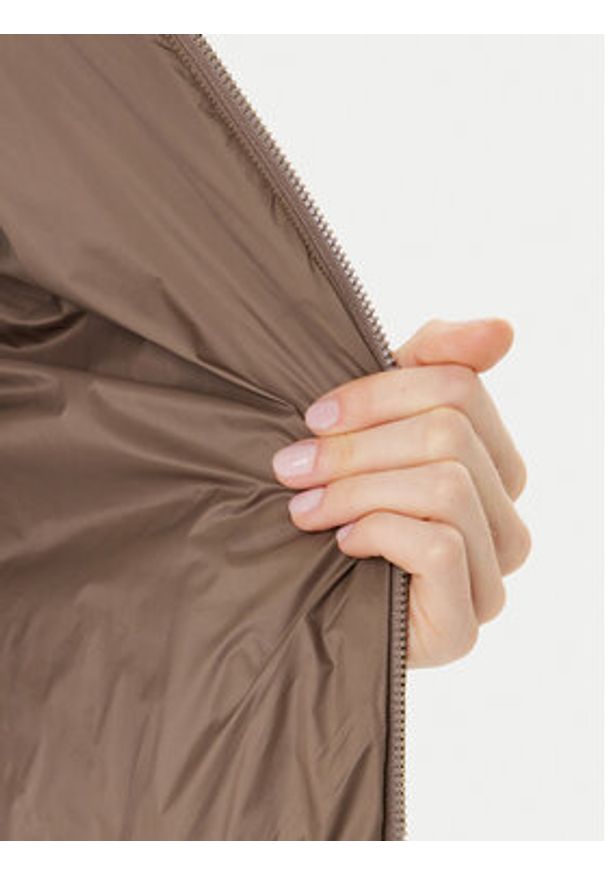 TOMMY HILFIGER - Tommy Hilfiger Kurtka bomber WW0WW46741 Brązowy Regular Fit. Kolor: brązowy. Materiał: wełna, syntetyk