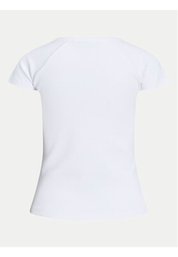 JJXX T-Shirt Friend 12241611 Biały Slim Fit. Kolor: biały. Materiał: bawełna