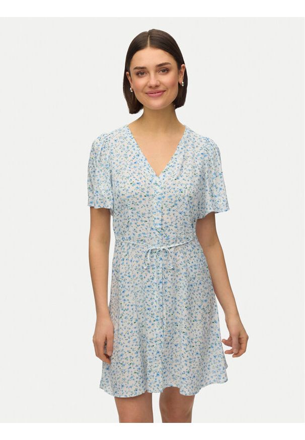 Vero Moda Sukienka letnia Alba 10292845 Biały Regular Fit. Kolor: biały. Materiał: wiskoza. Sezon: lato