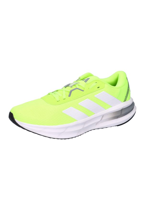 Adidas - Buty do biegania adidas Galaxy 7. Kolor: zielony, żółty, wielokolorowy. Materiał: syntetyk, tkanina. Sport: bieganie