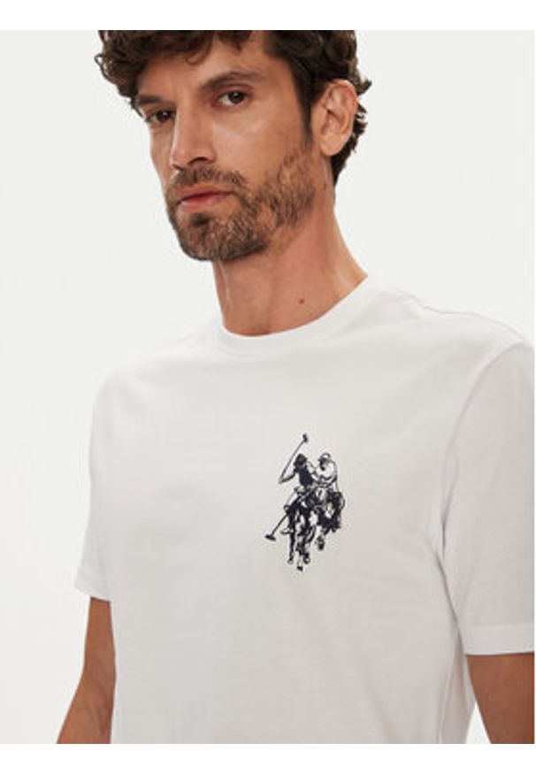 U.S. Polo Assn. T-Shirt MUP4367 Biały Regular Fit. Typ kołnierza: polo. Kolor: biały. Materiał: bawełna