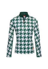 GARETH & LUCAS - Bluza narciarska Damska Gareth & Lucas Eighty-Three. Kolor: zielony, biały, wielokolorowy. Materiał: poliester, elastan. Sezon: zima. Sport: narciarstwo #1