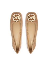 MICHAEL Michael Kors Baleriny Milan 40F5MLFP1S Brązowy. Kolor: brązowy. Materiał: skóra #4