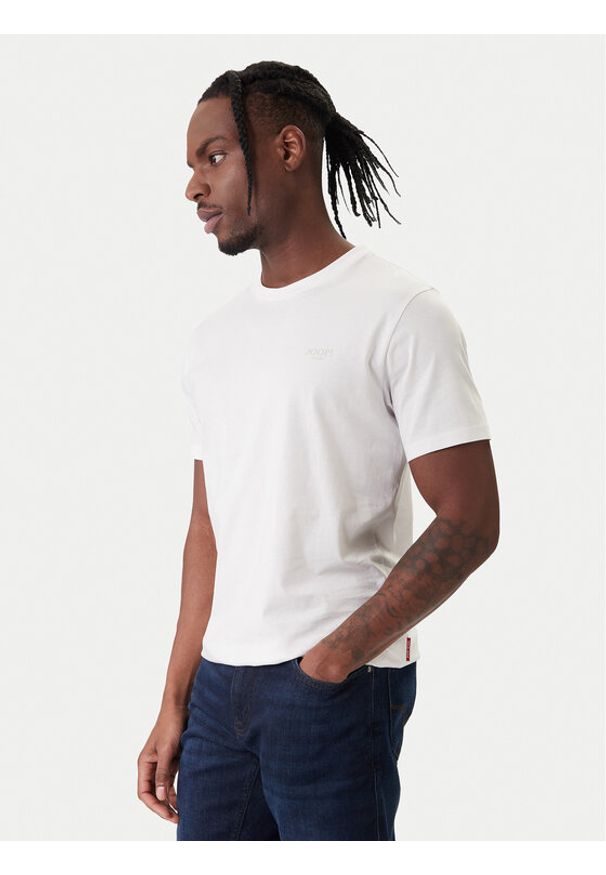 JOOP! Jeans T-Shirt 32Alphis 10011152 30045926 Écru Modern Fit. Kolor: kremowy. Materiał: bawełna