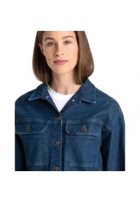 Lee - LEE SEASONAL RIDER JACKET KURTKA JEANSOWA DAMSKA DARK WILMA L54HDJGR 112112779. Materiał: jeans #7