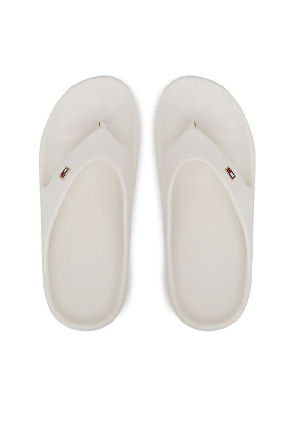 TOMMY HILFIGER - Tommy Hilfiger Japonki Th Comfort Beach Sandal FW0FW08522 Biały. Kolor: biały