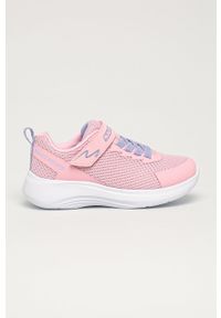 skechers - Skechers Buty dziecięce kolor różowy. Nosek buta: okrągły. Zapięcie: rzepy. Kolor: różowy. Materiał: guma