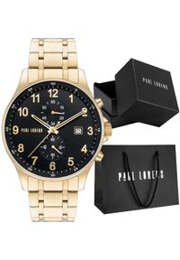 Zegarek męski złoty elegancki na bransolecie Paul Lorens GHOST PL20002B-1D1. Kolor: złoty. Styl: elegancki #1