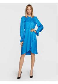 TwinSet - TWINSET Sukienka koszulowa 222TT2122 Błękitny Regular Fit. Kolor: niebieski. Materiał: wiskoza. Typ sukienki: koszulowe
