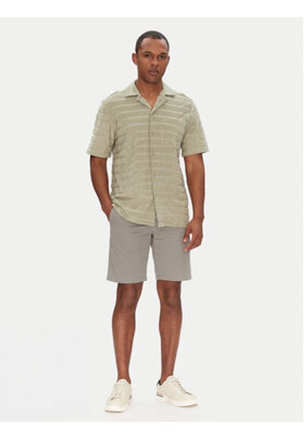 Hugo - HUGO Koszula Ellino 50539351 Zielony Relaxed Fit. Kolor: zielony. Materiał: bawełna