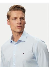 TOMMY HILFIGER - Tommy Hilfiger Koszula MW0MW38347 Błękitny Slim Fit. Kolor: niebieski. Materiał: bawełna #4