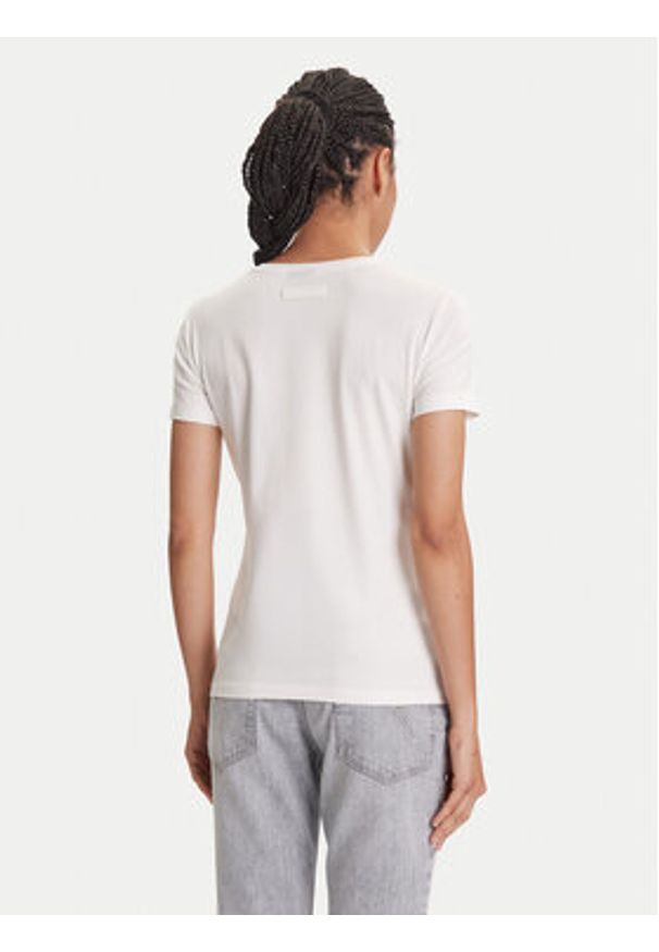 EA7 Emporio Armani T-Shirt 7W000492 AF10373 U0005 Écru Regular Fit. Materiał: bawełna