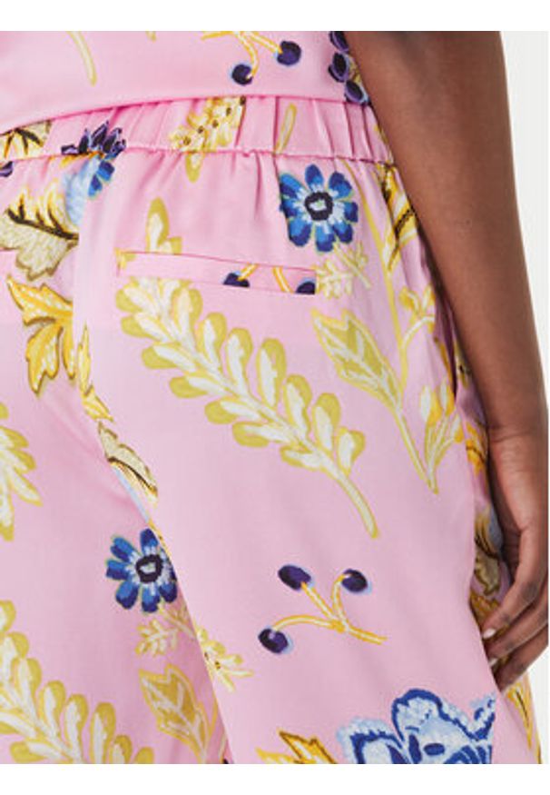LOLA CASADEMUNT Spodnie materiałowe LS2614023 Różowy Slim Fit. Kolor: różowy. Materiał: syntetyk