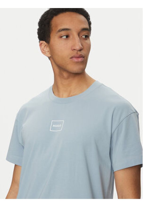 Hugo - HUGO T-Shirt Laze 50525236 Niebieski Relaxed Fit. Kolor: niebieski. Materiał: bawełna