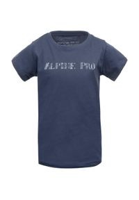 ALPINE PRO - Dziecięcy T-shirt Alpine Pro Blaso 116-122 - Wygodny i Oddychający. Kolor: wielokolorowy. Materiał: bawełna. Wzór: nadruk. Sport: kolarstwo