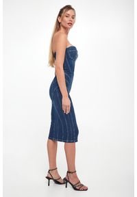 Elisabetta Franchi - Sukienka jeansowa bodycon ELISABETTA FRANCHI. Materiał: jeans. Typ sukienki: bodycon #5