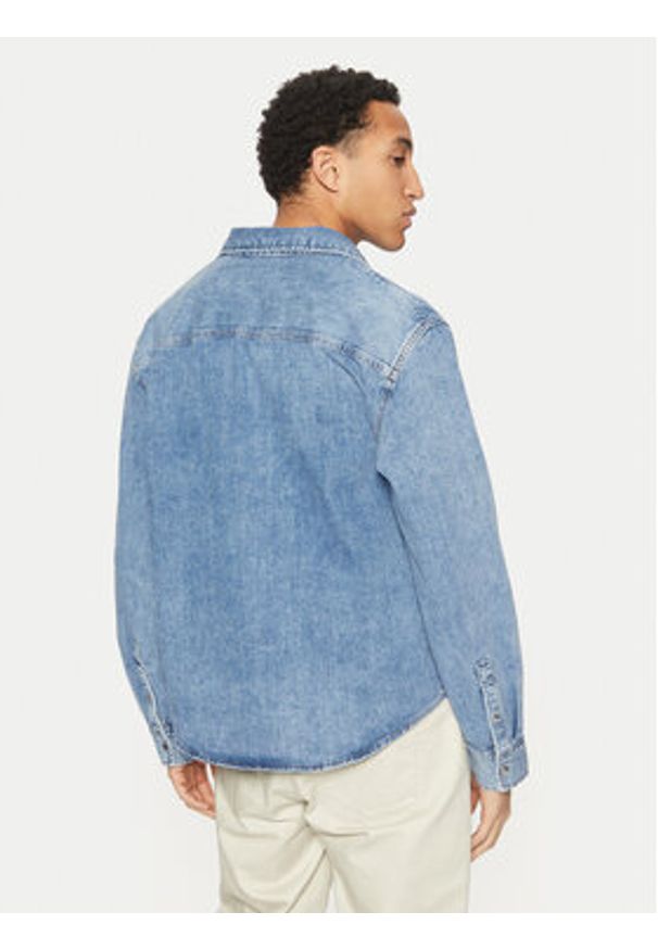 Calvin Klein Jeans Koszula jeansowa J30J326561 Niebieski Regular Fit. Kolor: niebieski. Materiał: bawełna