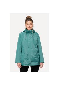 ULLA POPKEN - Damskie Kurtka przeciwwiatrowa HYPRAR hydrofobowa kaptur. Kolekcja: plus size. Kolor: niebieski. Materiał: poliester, materiał. Sport: turystyka piesza #1
