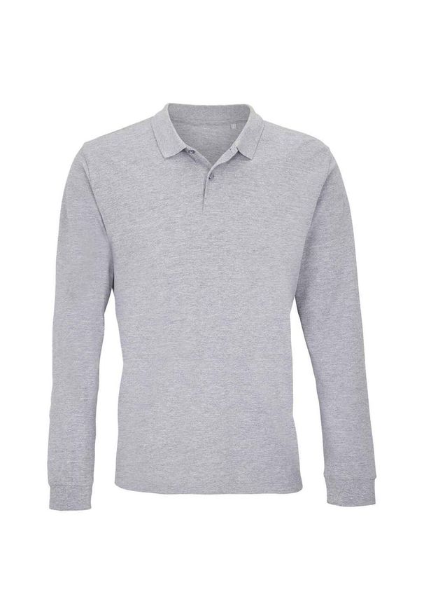 SOL'S - Koszulka Polo Z Długim Rękawem Dla Dorosłych Unisex Planet. Okazja: na co dzień. Typ kołnierza: polo. Kolor: szary. Długość rękawa: długi rękaw. Długość: długie. Styl: casual