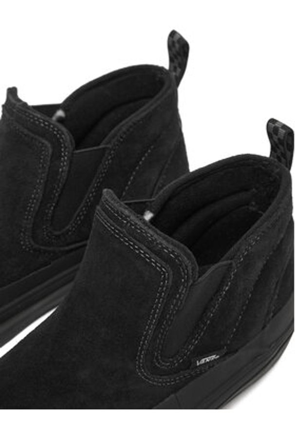 Vans Sneakersy MTE Mid-Slip Insulated VN000DANBLK1 Czarny. Kolor: czarny. Materiał: skóra, zamsz