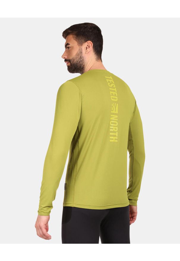 Męska koszulka z długim rękawem Kilpi SPOLETO-M. Kolor: zielony. Długość rękawa: długi rękaw. Długość: długie. Sport: bieganie