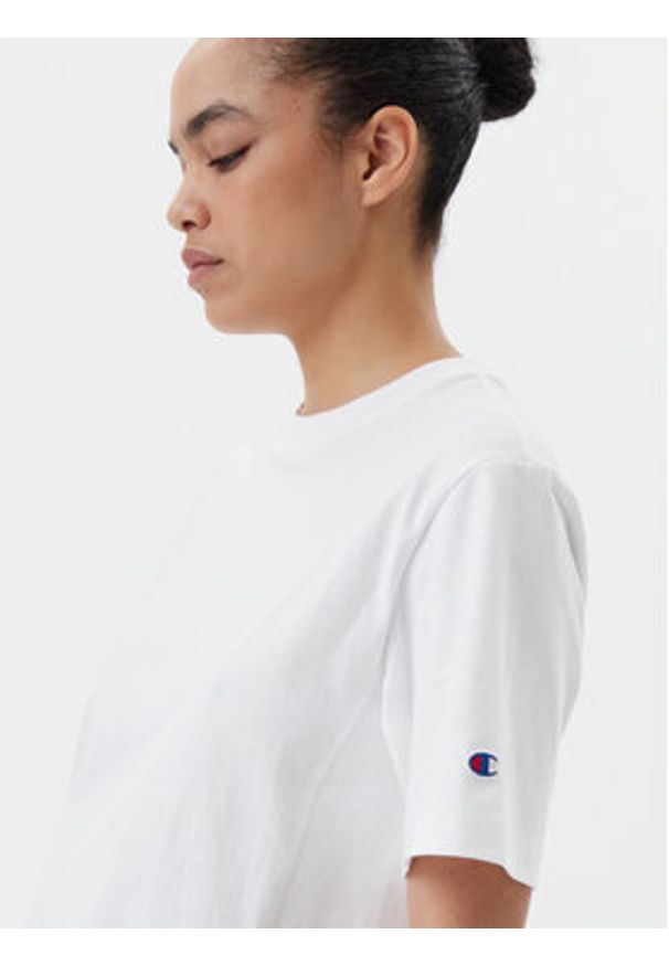 Champion T-Shirt 117874 Biały Regular Fit. Kolor: biały. Materiał: bawełna