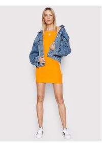 Adidas - adidas Sukienka letnia adicolor Classics HC2046 Pomarańczowy Slim Fit. Kolor: pomarańczowy. Materiał: bawełna. Sezon: lato #3