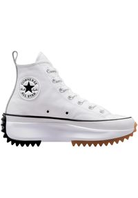 Sneakers Converse Run Star Hike. Kolor: czarny, wielokolorowy, brązowy, biały. Materiał: materiał, skóra ekologiczna. Sport: bieganie #1