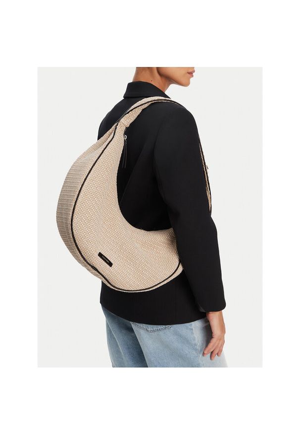 Torebka Calvin Klein. Kolor: beżowy