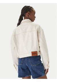 Hugo - HUGO Kurtka jeansowa Gisolia 50559618 Écru Relaxed Fit. Materiał: bawełna #5