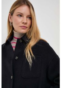 MAX&Co. kurtka koszulowa kolor granatowy przejściowa oversize. Kolor: niebieski #2