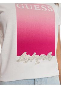 Guess T-Shirt W4BI30 JA914 Biały Regular Fit. Kolor: biały. Materiał: bawełna #5
