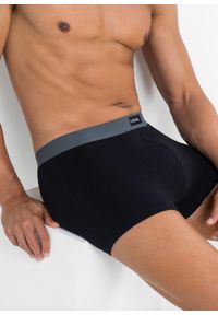 bonprix - Bokserki o dopasowanym kroju z bawełną (3 pary). Kolor: czarny. Materiał: bawełna #2