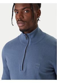 BOSS Sweter Kanobix 50527585 Niebieski Regular Fit. Kolor: niebieski. Materiał: bawełna #4