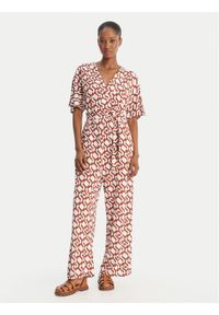 Max Mara Beachwear Kombinezon Egrege 2616641029 Miedziany Regular Fit. Kolor: brązowy. Materiał: wiskoza #1