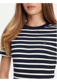 TOMMY HILFIGER - Tommy Hilfiger Sukienka codzienna New Cody WW0WW42721 Granatowy Slim Fit. Okazja: na co dzień. Kolor: niebieski. Materiał: bawełna. Typ sukienki: proste. Styl: casual #3