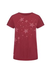 Lowa - Stylowa Koszulka Damska Loap Abbelly M - Miękka Bawełna. Typ kołnierza: polo. Kolor: wielokolorowy. Materiał: bawełna. Wzór: nadruk. Styl: elegancki #1