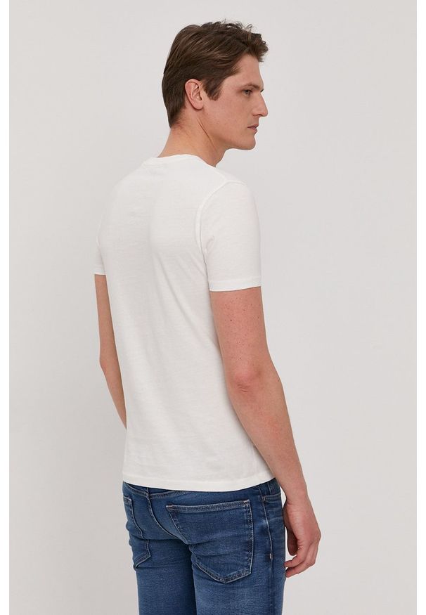Pepe Jeans - T-shirt Manu. Okazja: na co dzień. Kolor: biały. Wzór: nadruk. Styl: casual