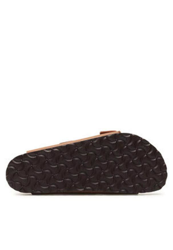 Birkenstock Klapki Arizona Bs 1019067 Brązowy. Kolor: brązowy. Materiał: skóra