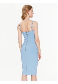 Elisabetta Franchi Sukienka koktajlowa AB-410-32E2-V400 Błękitny Slim Fit. Kolor: niebieski. Materiał: syntetyk. Styl: wizytowy #4